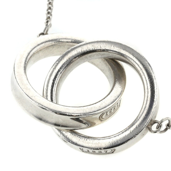 TIFFANY necklace 1837 interlocking circle silver 925 ladies &Co. - Picture 1 of 8